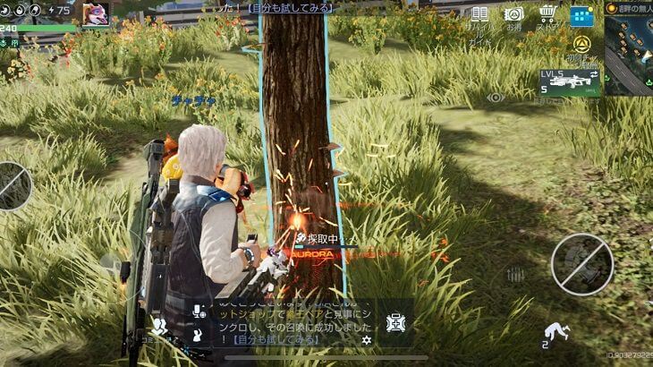 アースリバイバルで採集している画像