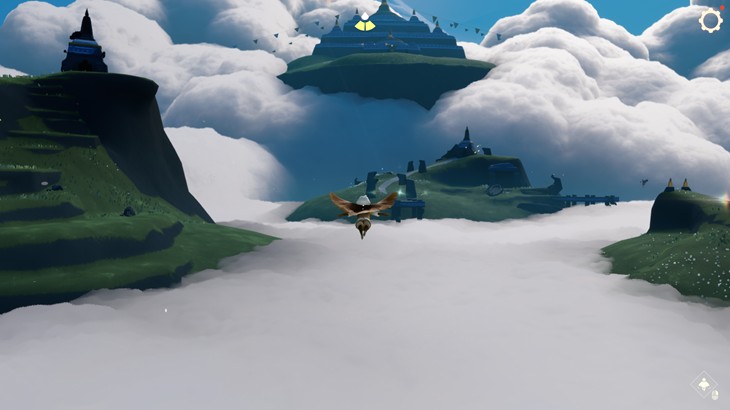 Sky星を紡ぐ子どもたちで空を飛んでいる画像