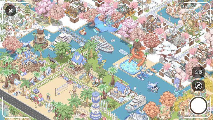 ドリーミーランド~遊ぼうよどうぶつの仲間たち~で作成した街の画像