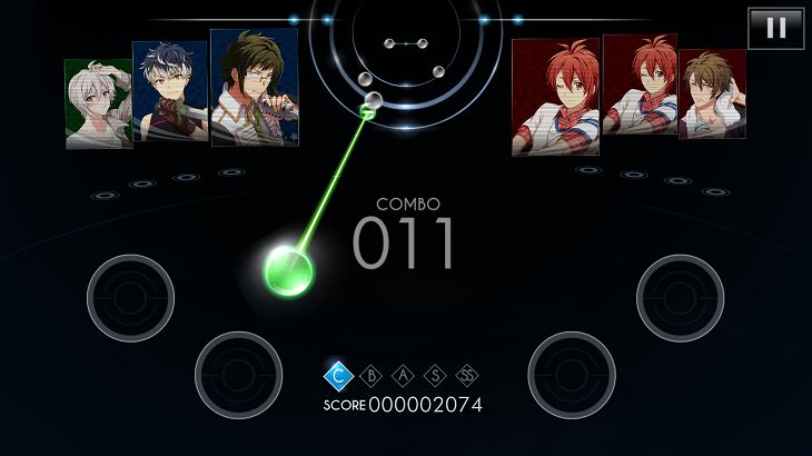 アイドリッシュセブンのゲーム画面