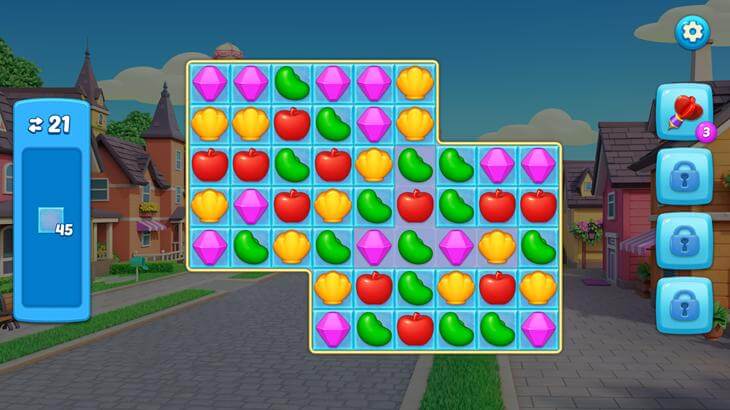 MatchingStoryのパズルゲーム画面