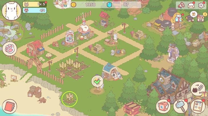 猫とスープふわふわタウンの街の画像