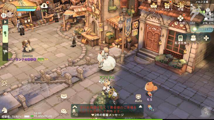 ツリーオブセイヴァー：ネバーランドの街中を移動している画像